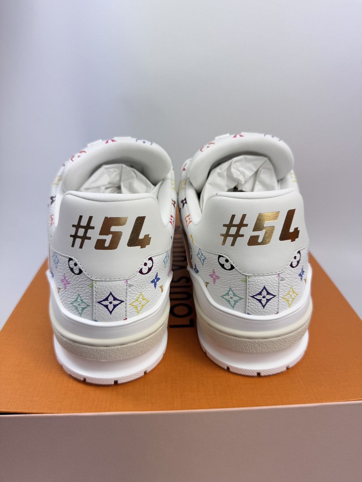 Louis Vuitton × Takashi Murakami MULTI COLOUR MONOGRAM PRINT SNEAKERS Size US 9 / EU 42 - 3 Thumbnail