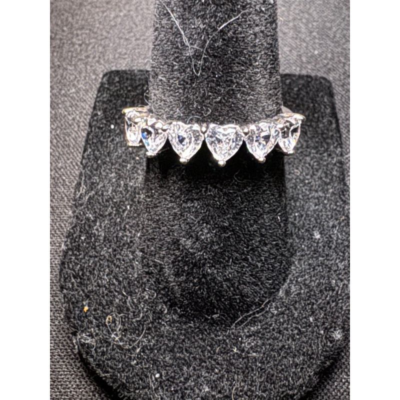 Other 925 Silver CZ Multi Heart Ring Size 6 Size ONE SIZE - 1 Thumbnail