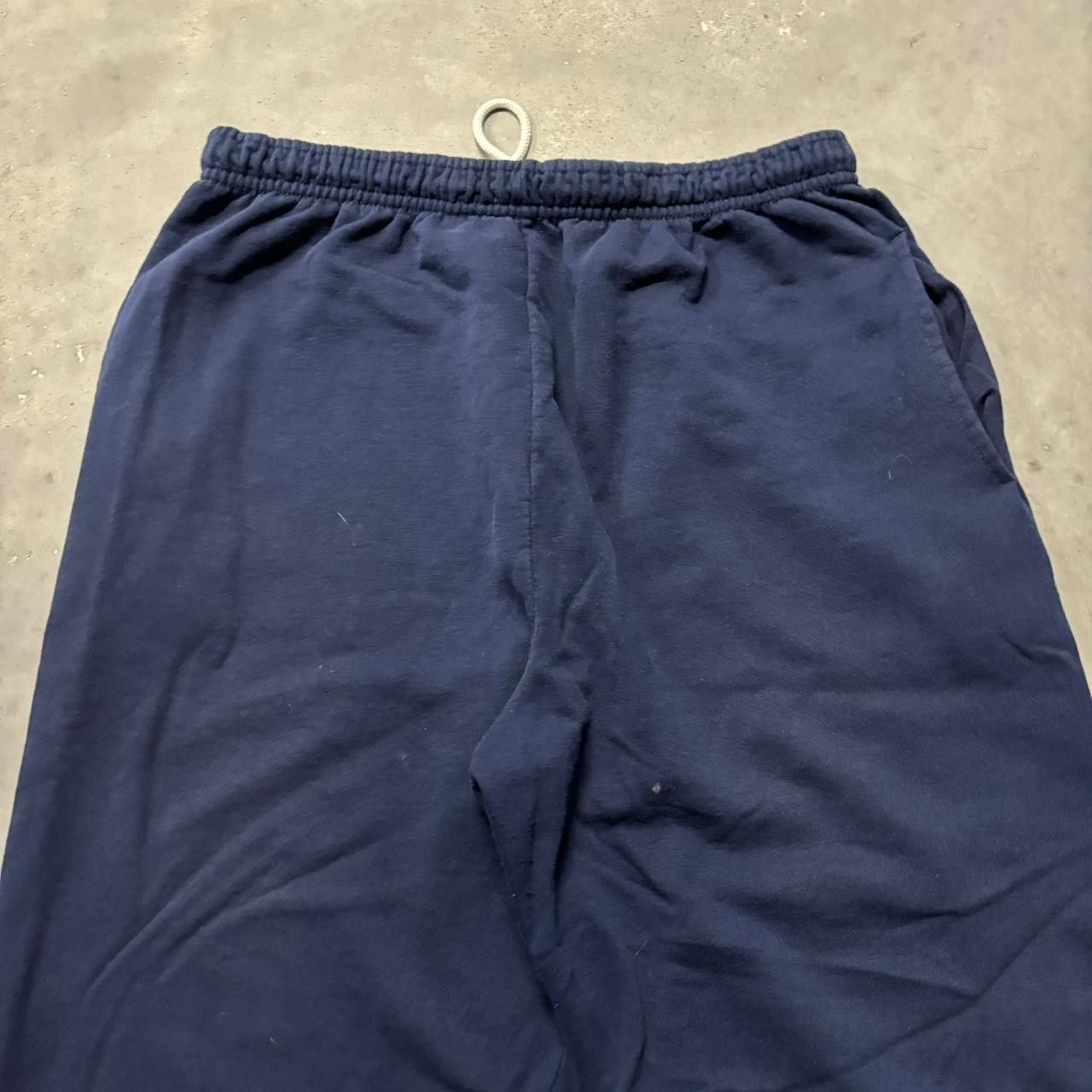 Japanese Brand × Vintage Crazy Vintage Y2K/2000s Navy Blue Skater Essential Sweatpants! Size US 32 / EU 48 - 4 Thumbnail