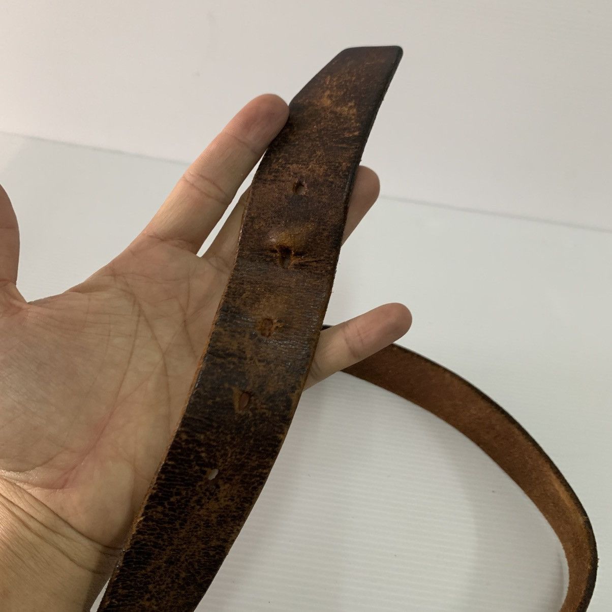 NBA LA Leather Vintage USA Made Belt Size 34 - 6 Thumbnail