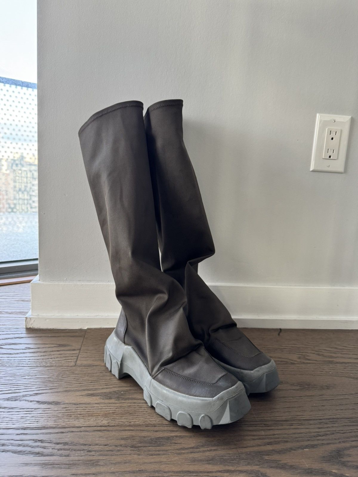 Rick Owens 18SS トラクター 青限Tractor Sock 45 370121154_3.jpg