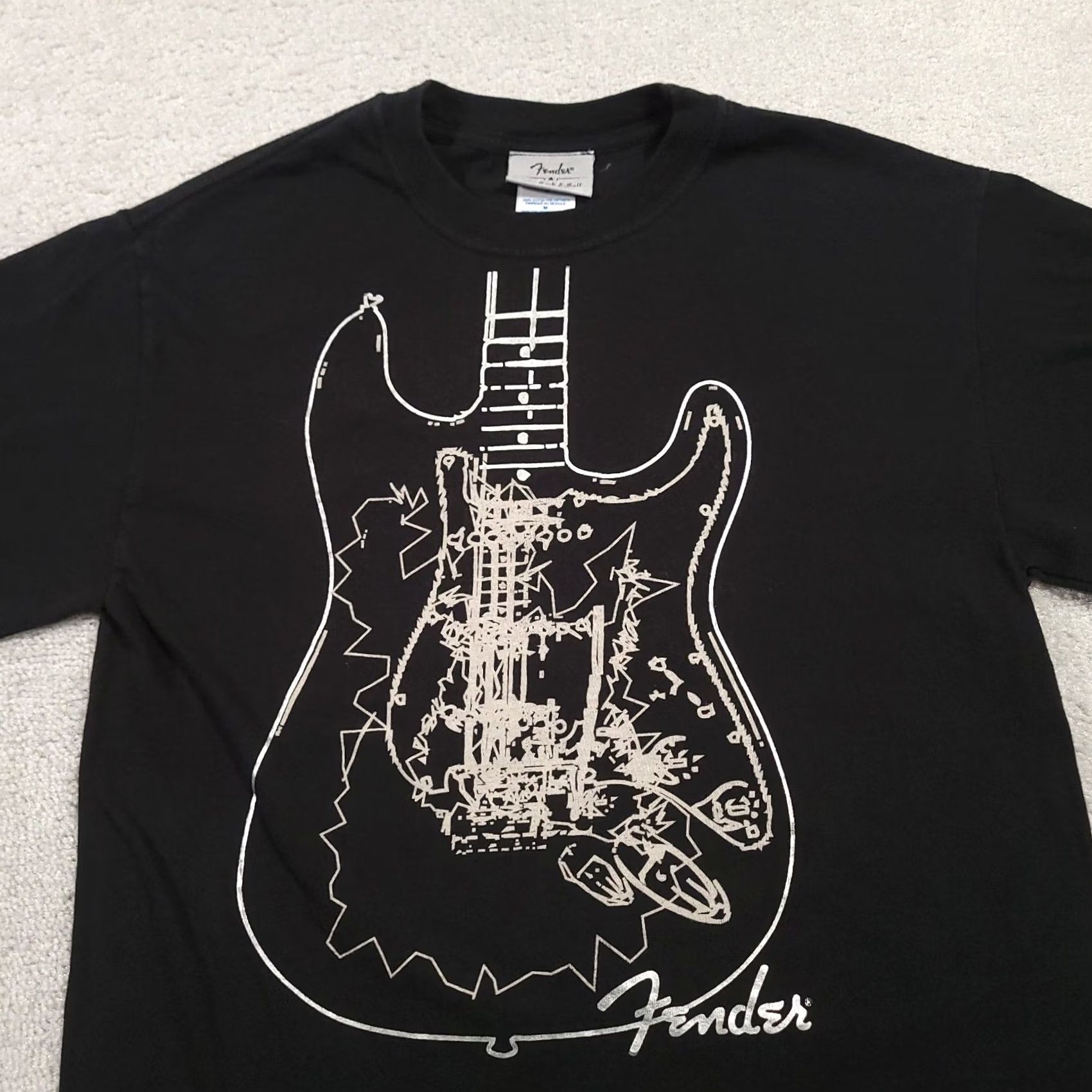 Fender VINTAGE Fender Rock Roll Band Concert Black T Shirt Mens Size Medium Size US M / EU 48-50 / 2 - 7 Thumbnail