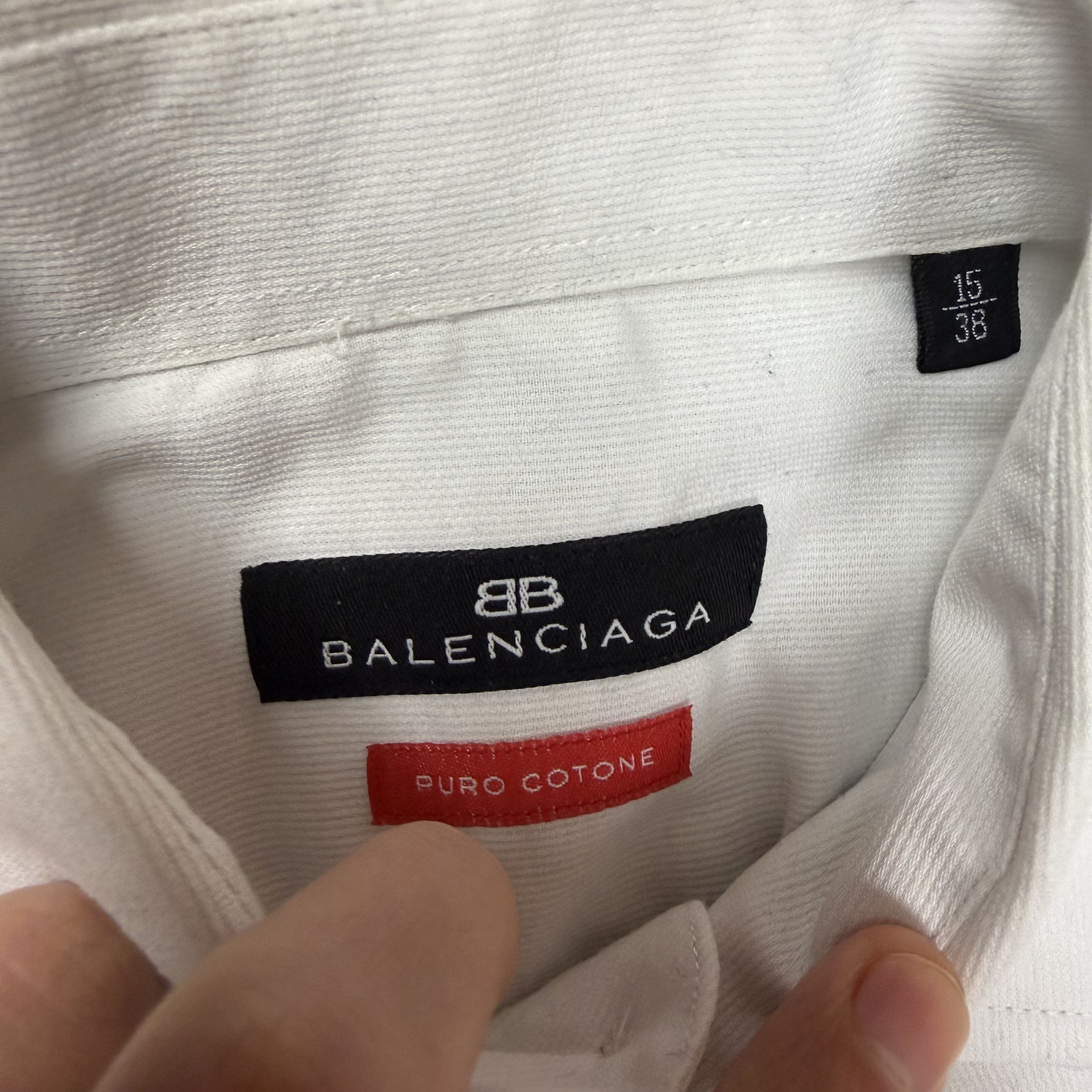 Balenciaga Balenciaga White Button Up Shirt Size US M / EU 48-50 / 2 - 3 Thumbnail