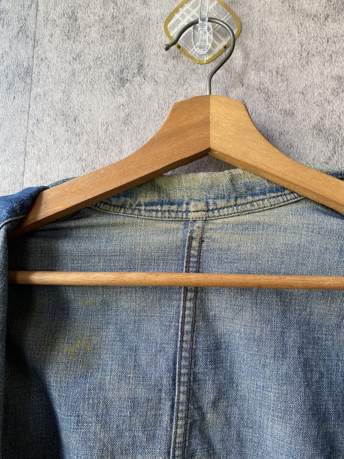 Naval Clothing Factory Vintage 50’s WMH HOFFMAN CONE MILLS Distressed Navy Jacket Size US L / EU 52-54 / 3 - 19 Thumbnail