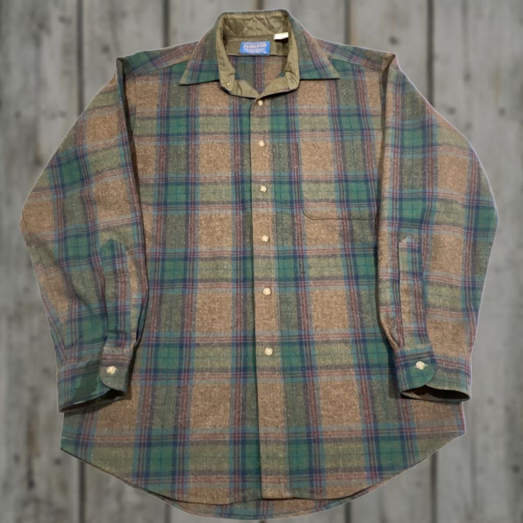 Pendleton Pendleton Wool Shirt Men M Pocket Long Sleeve Plaid Size US M / EU 48-50 / 2 - 1 Thumbnail