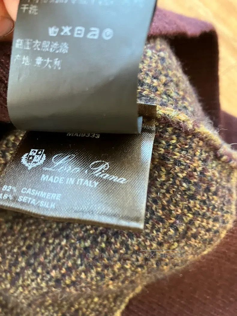 Loro Piana Loro Piana Cashmere Silk Blend Houndstooth High-Neck Sweat Size L / US 10 / IT 46 - 5 Thumbnail