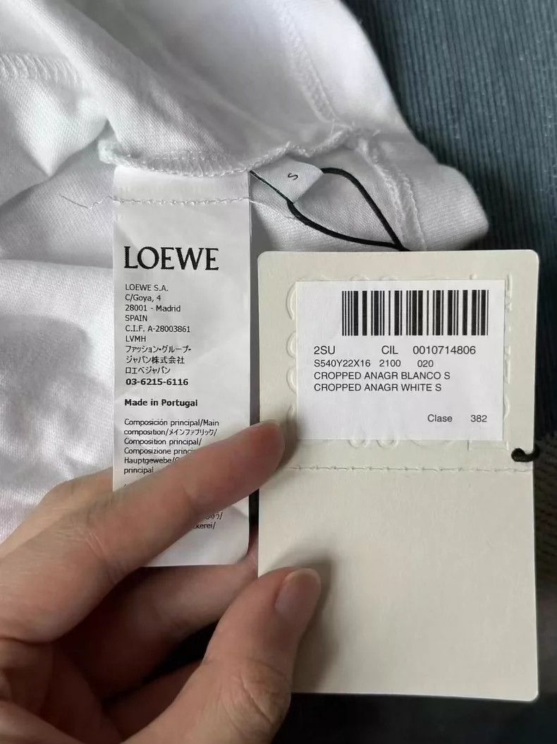 Loewe LOEWE White embroidered short sleeves Size S / US 4 / IT 40 - 3 Thumbnail