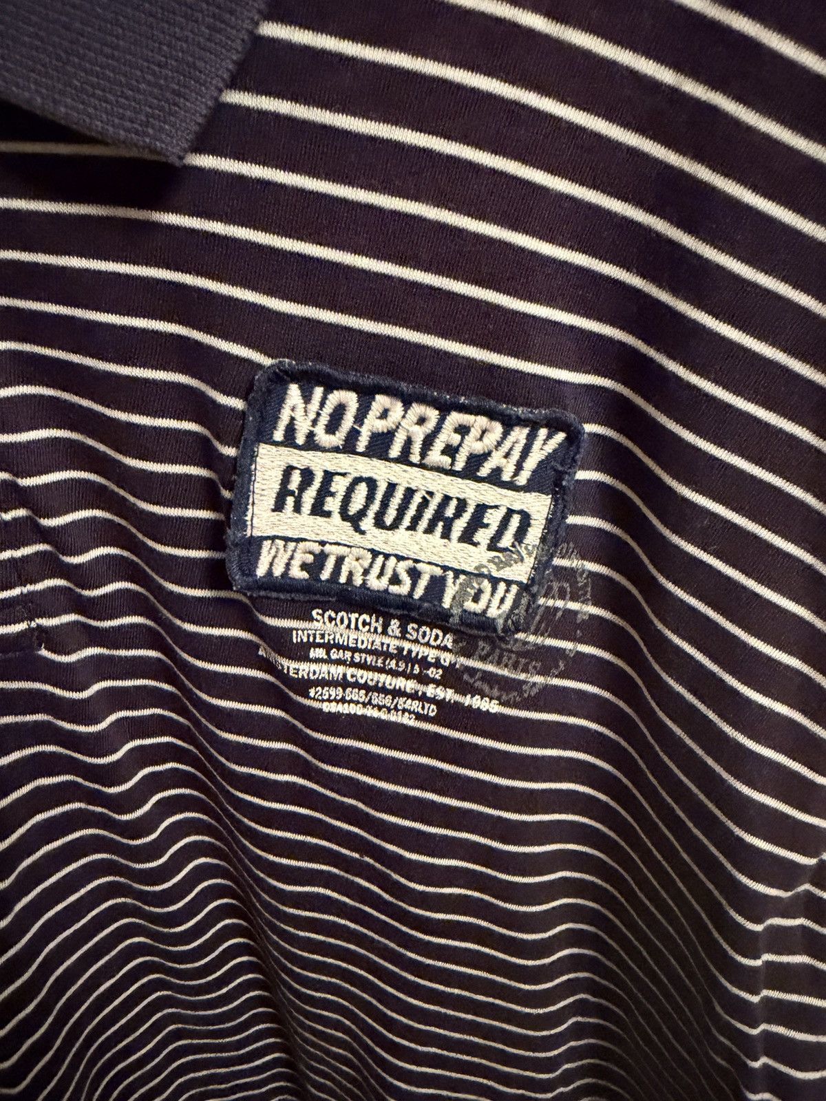 Scotch & Soda Scotch & Soda Striped Polo Size US XXL / EU 58 / 5 - 2 Thumbnail