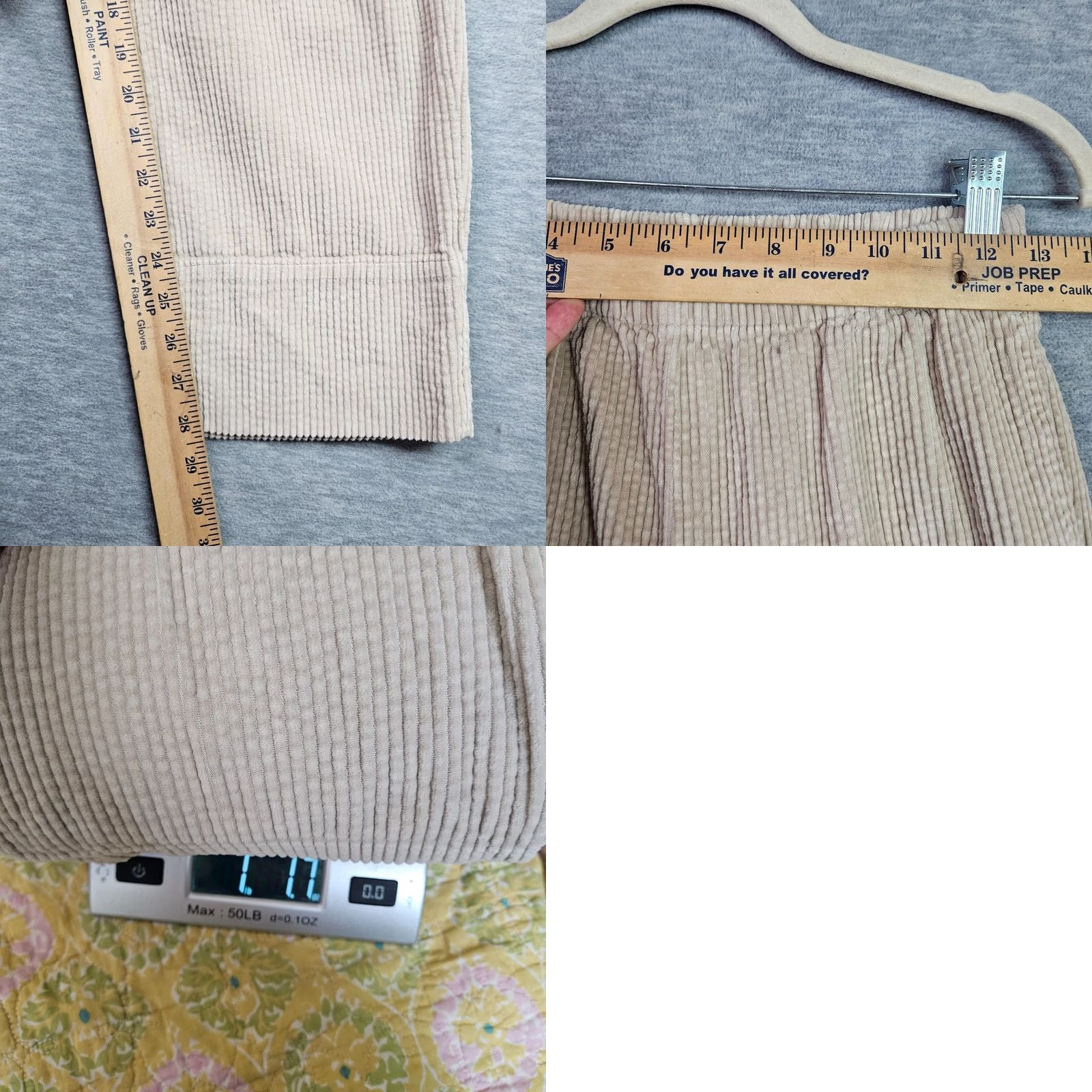 Vintage American Vintage Women's Ivory Pockets Corduroy Straight Leg Pants XS Size 26" / US 2 / IT 38 - 8 Thumbnail