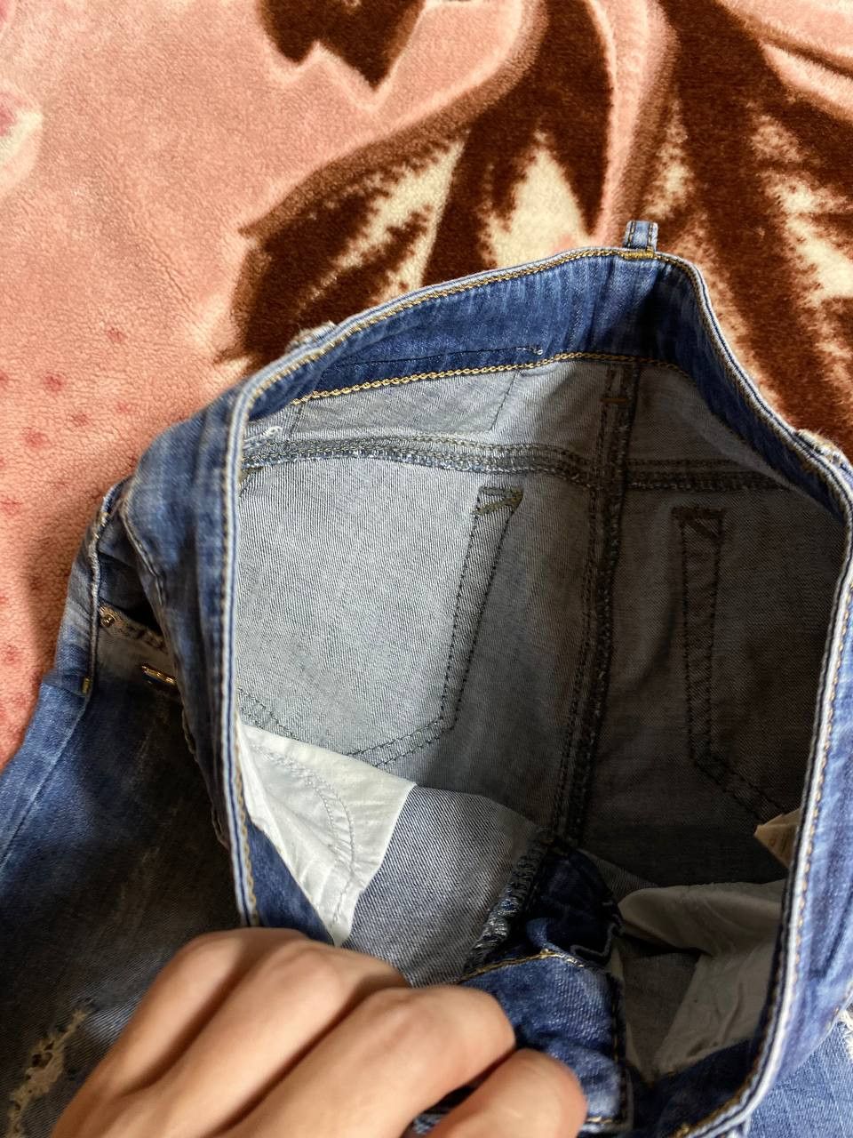 Dsquared2 × Vintage Vintage Dsquared2 Distressed Painted Made in Italy Jeans Size US 27 - 4 Thumbnail