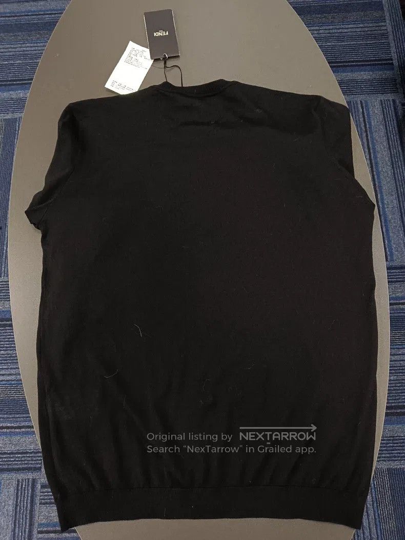 Fendi Fendi Classic Logo Round Neck Sweatshirt - Black Size US M / EU 48-50 / 2 - 4 Thumbnail