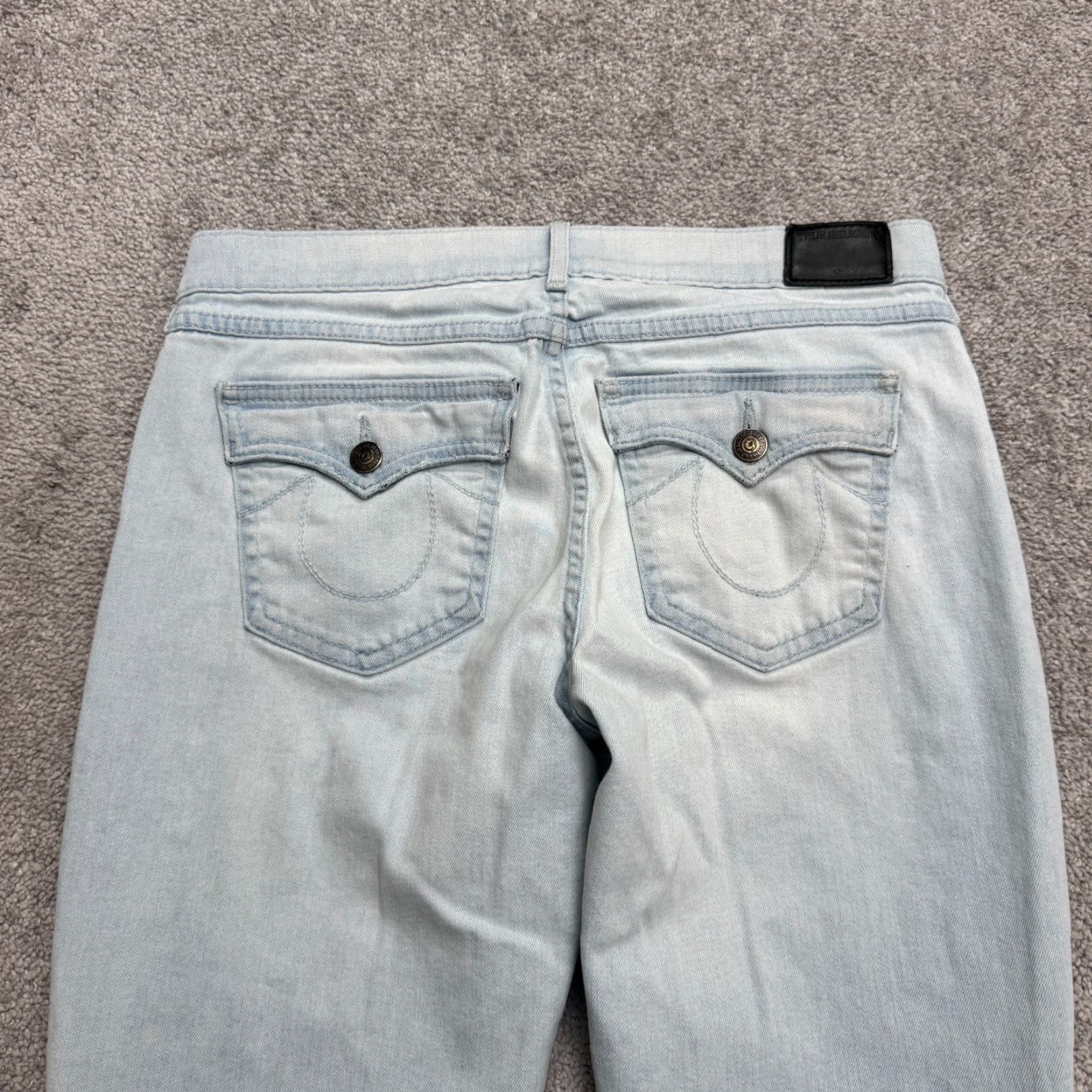 True Religion True Religion Jeans Womens 28 Light Blue Mid Rise Straight Denim Cora Size 28" / US 6 / IT 42 - 4 Thumbnail