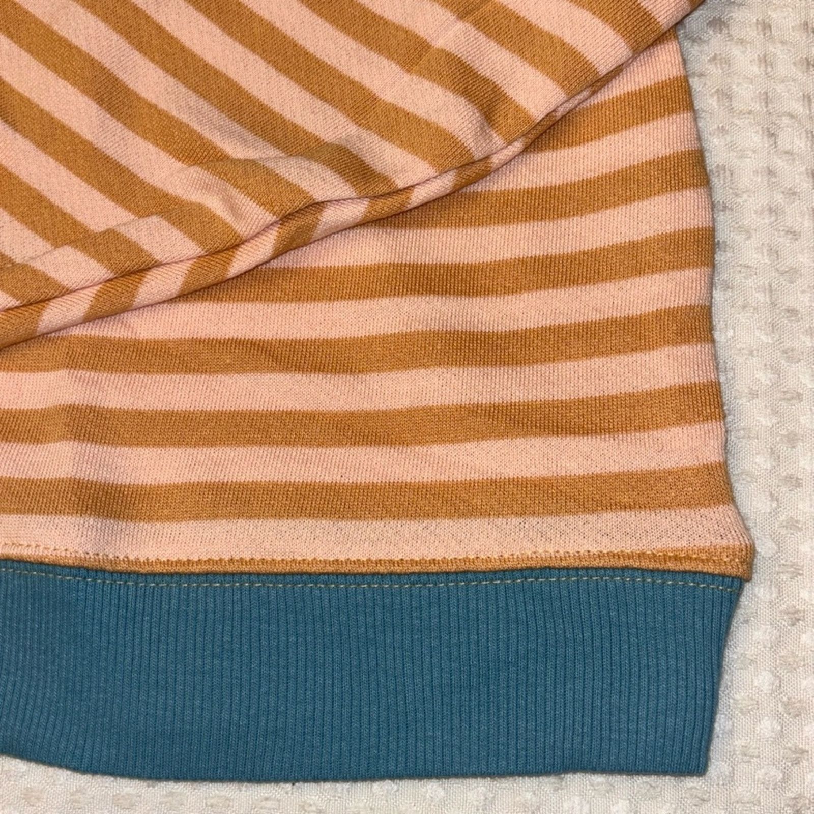 Free People NEW! We The FREE PEOPLE Classic Striped Oversized Sweatshirt Size M / US 6-8 / IT 42-44 - 13 Thumbnail