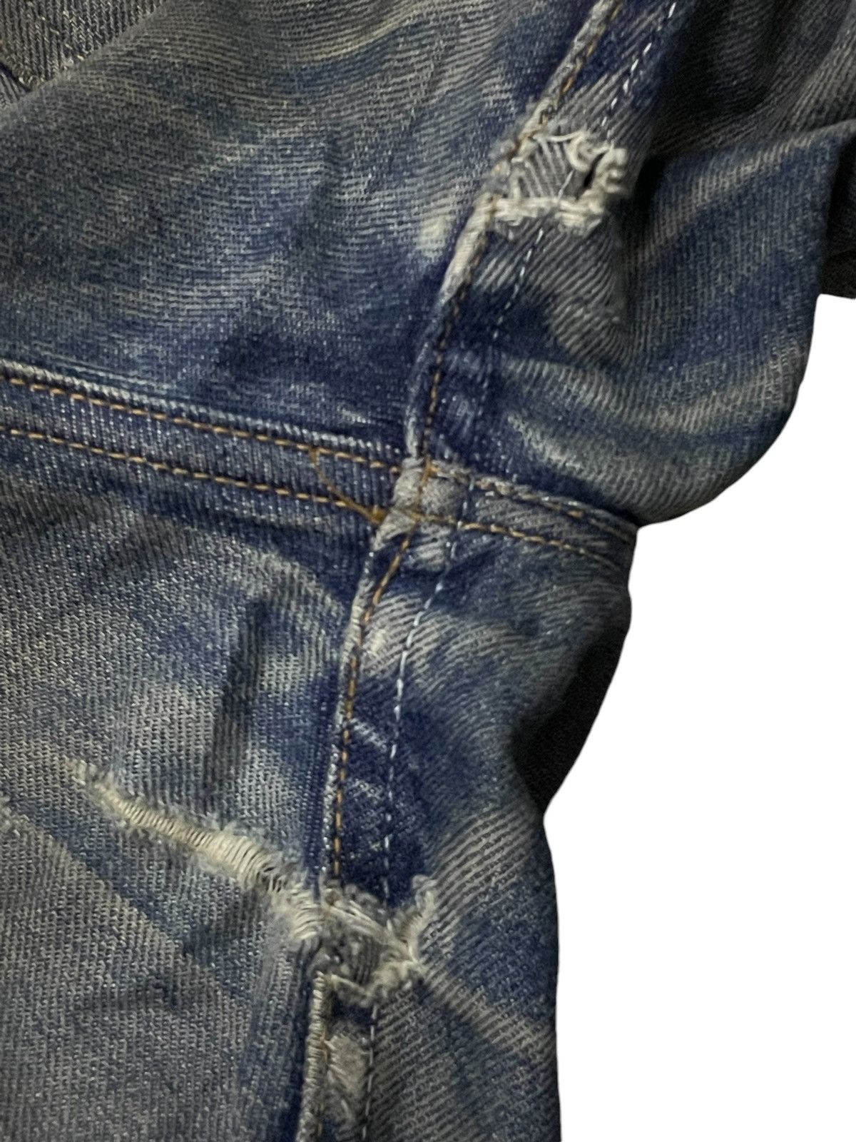 LVC × Levi's × Vintage Vintage Levis 501 Mud Wash Aging Honeycomb Distressed Jeans Size US 29 - 22 Thumbnail