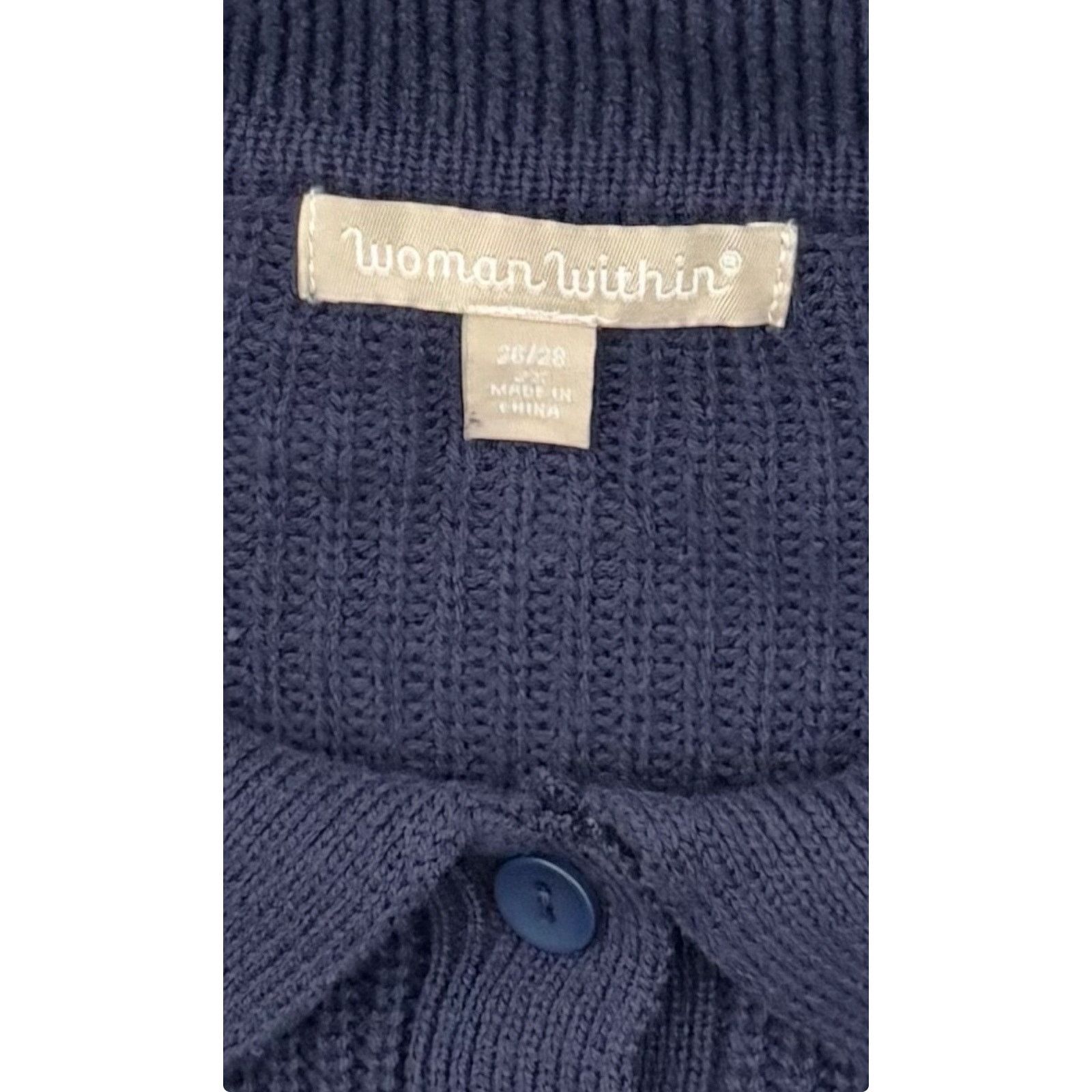 Other Woman Within Top Womens 2X Plus Preppy Ribbed Knit Layering Size XXL / US 16-18 / IT 52-54 - 4 Thumbnail