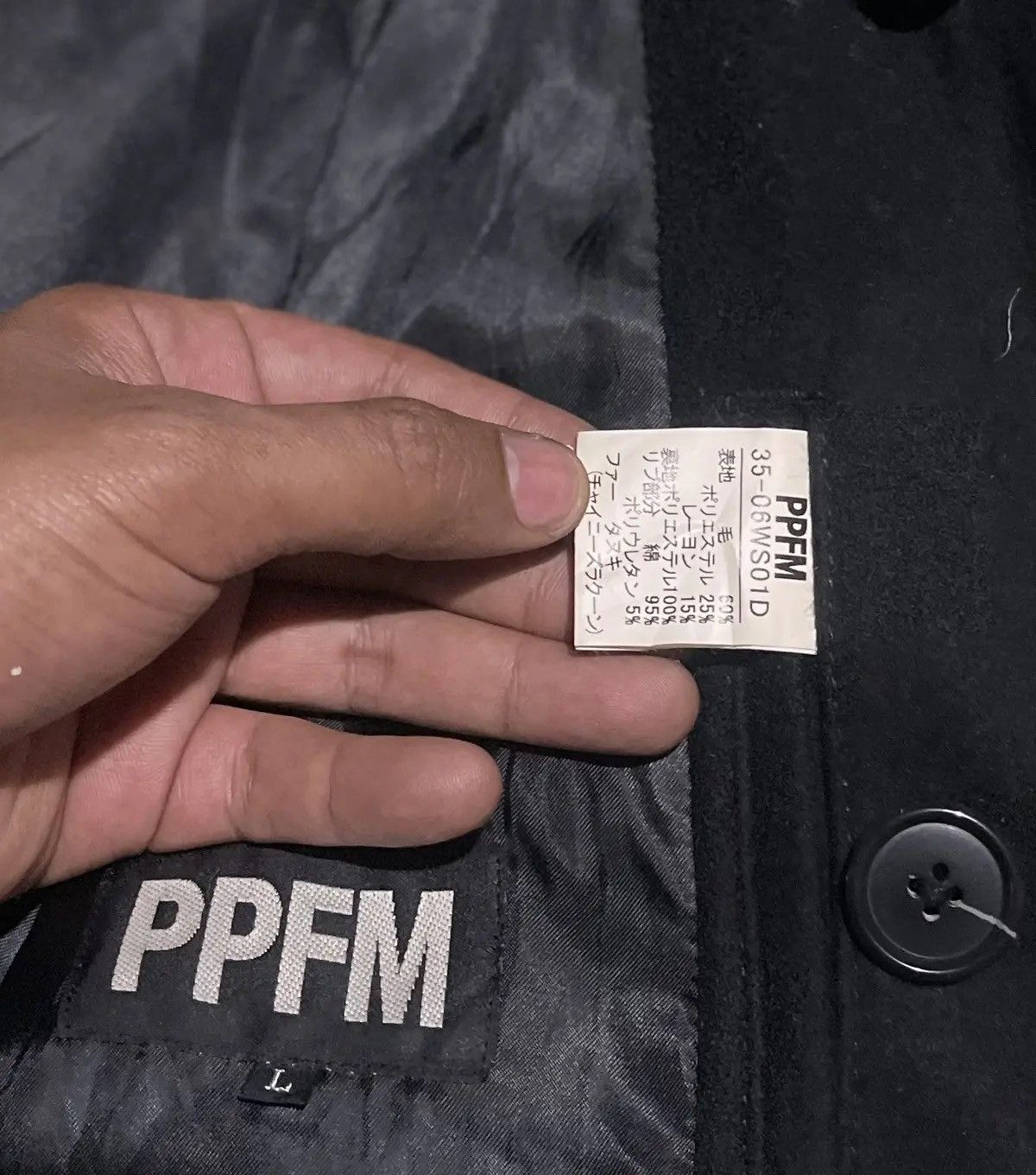 PPFM PPFM Japanese Double Layer Wool Blouson Jacket Fur Hooded Size US L / EU 52-54 / 3 - 6 Thumbnail