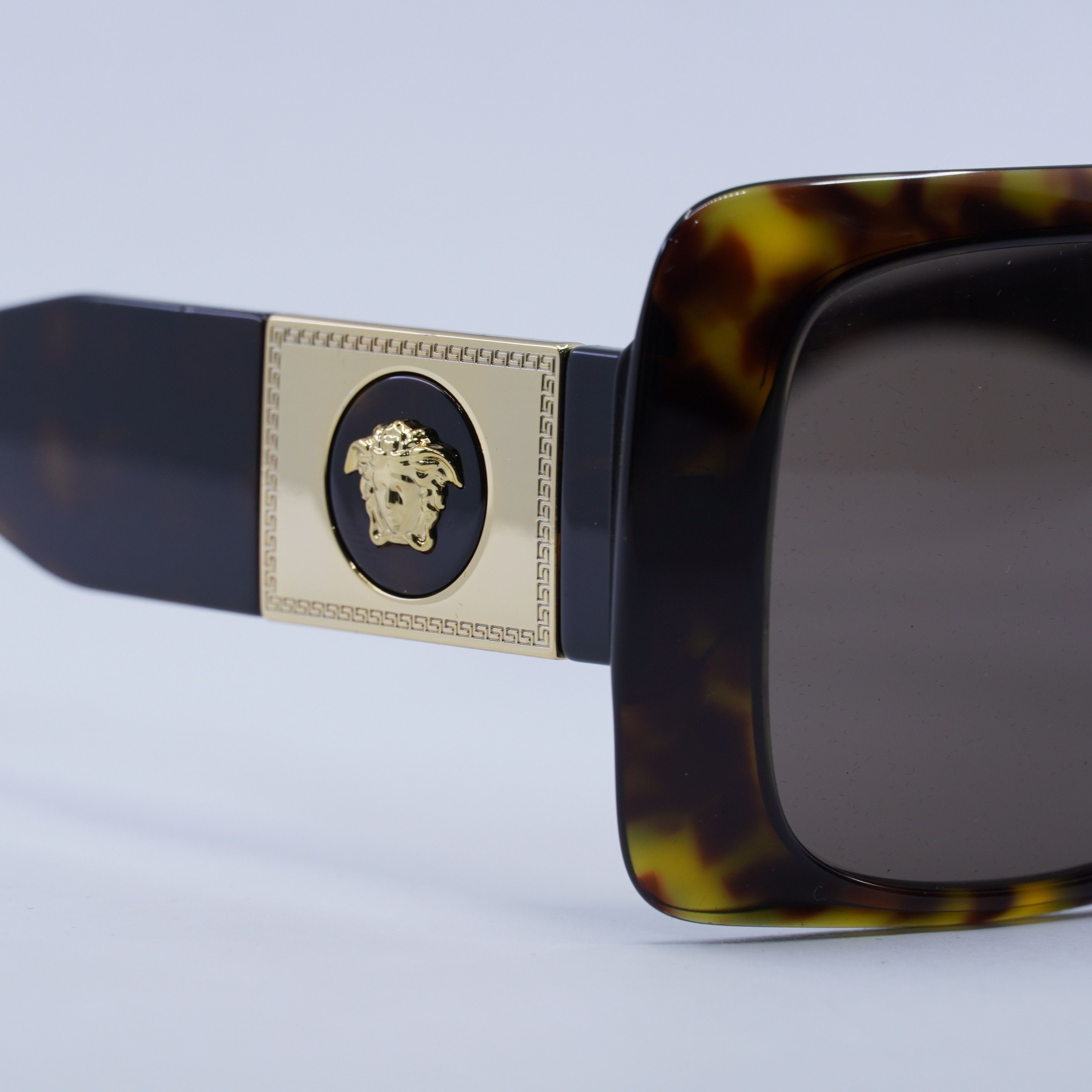Versace Versace VE4405 108/73 Sunglasses Havana Square Frame Size ONE SIZE - 8 Thumbnail