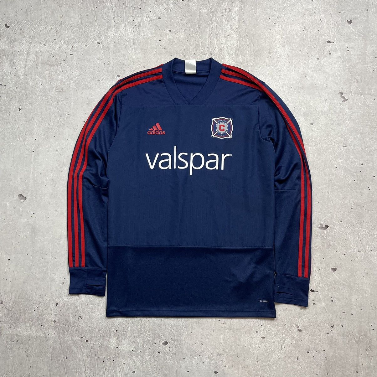 Adidas × Vintage Adidas Chicago Fire Climacool Long Sleeve Training Jersey Size US M / EU 48-50 / 2 - 1 Thumbnail