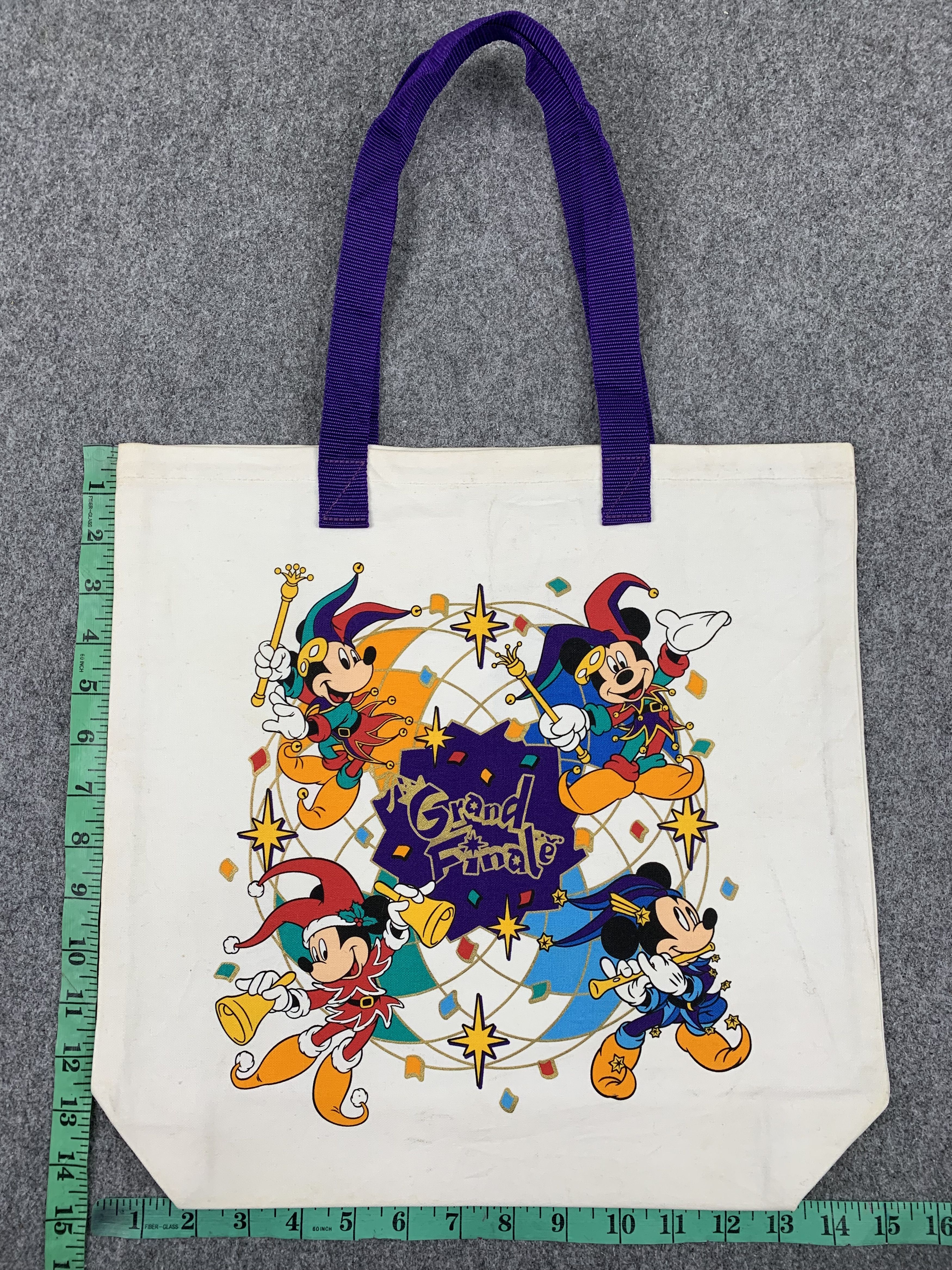 Mickey Mouse Vintage Mickey Mouse Printed Tote Bag BG0042 Size ONE SIZE - 5 Thumbnail