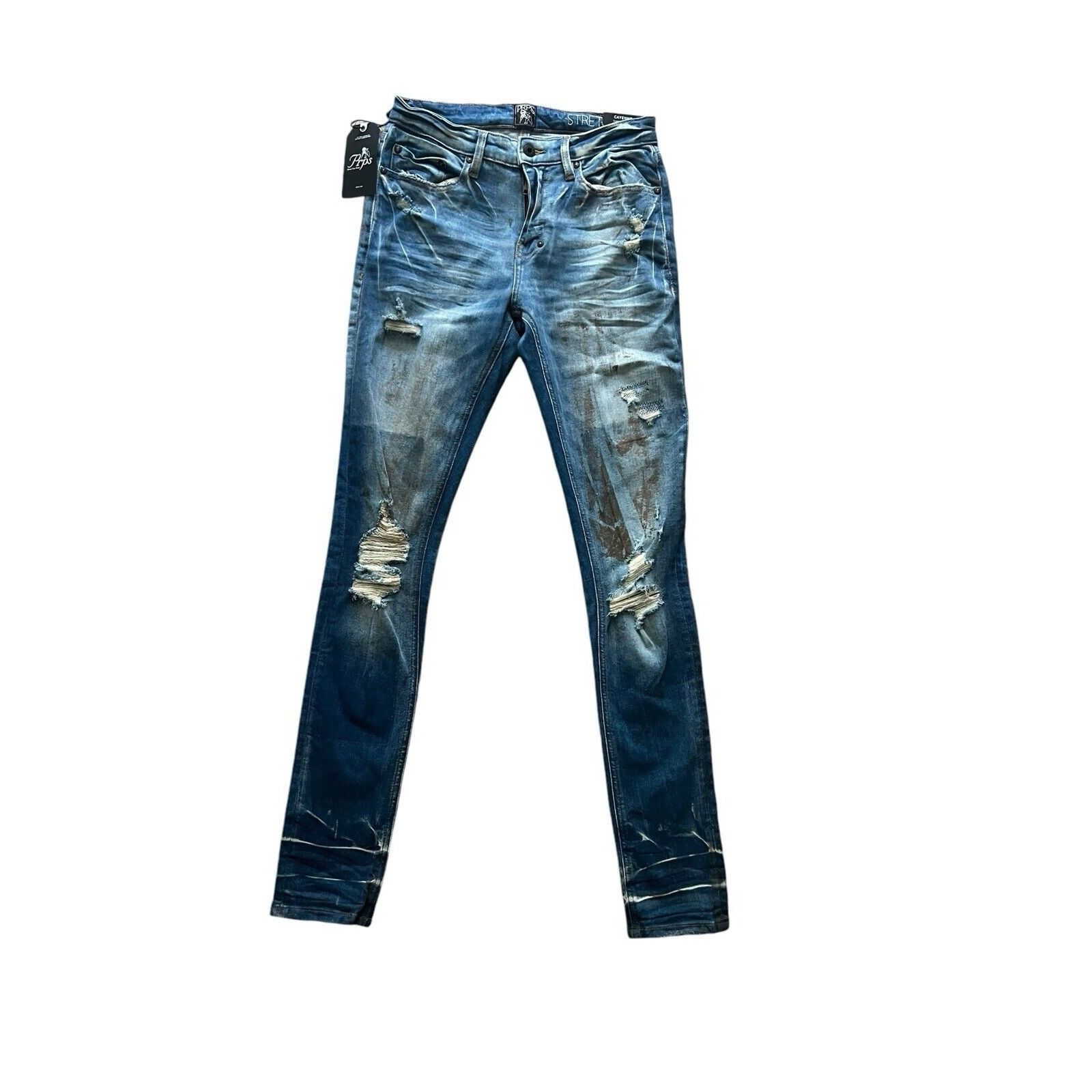 Prps PRPS Cayenne Skinny Fit Men's Stretch Jeans Blue Size 29/32 Size US 29 - 1 Thumbnail