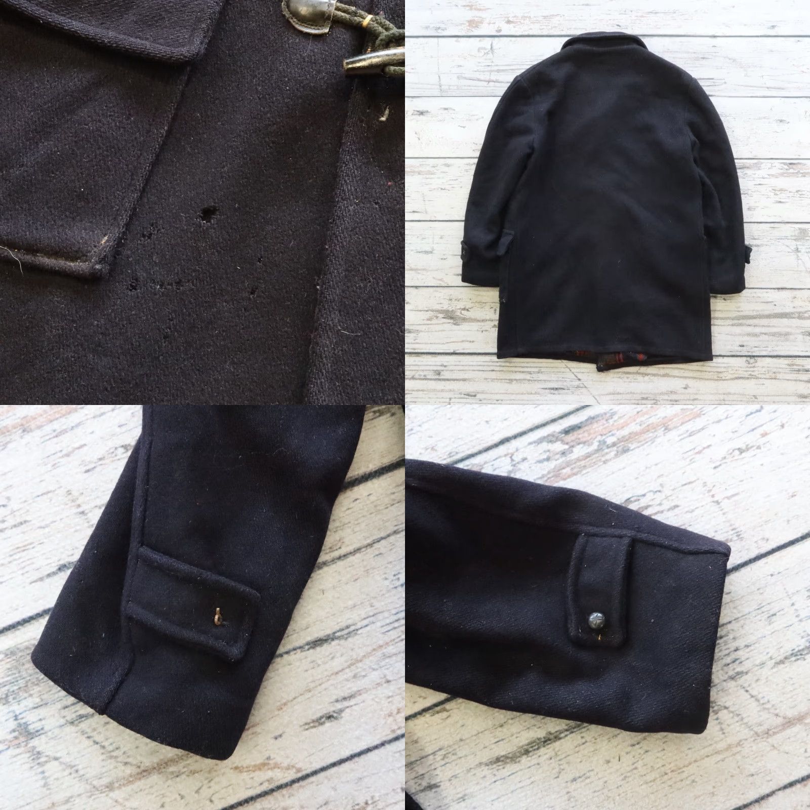 Vintage VINTAGE Penny's Coat Outerwear Duffle Coat Mens Size 18 Blue Wool Trench Coat Size US XXL / EU 58 / 5 - 10 Thumbnail