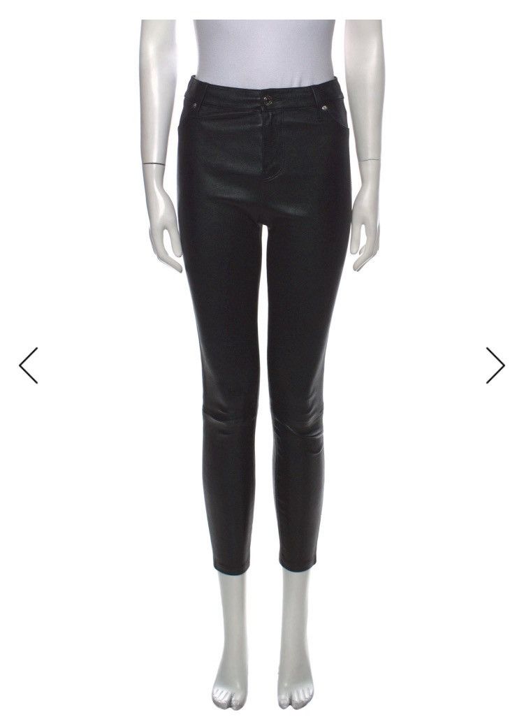 Rta RTA Women’s Black Leather Pants, size 26 Size 27" / US 4 / IT 40 - 4 Thumbnail