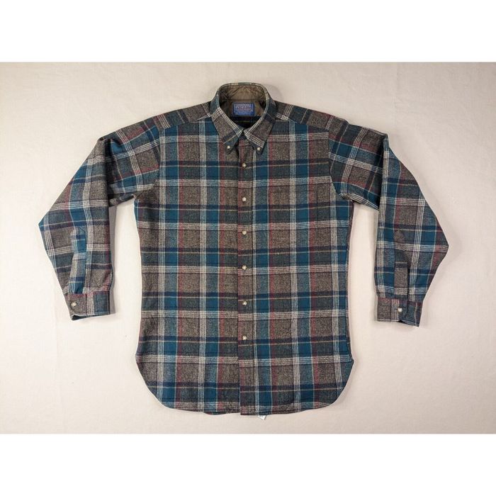 Pendleton Vintage Pendleton Flannel Shirt Adult Medium Pure Wool Plaid ...