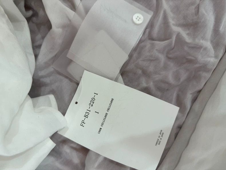 Yohji Yamamoto yohji yamamoto 25SS Recycled Fiber Asymmetric Shirt 2504-Ne Size US S / EU 44-46 / 1 - 3 Thumbnail
