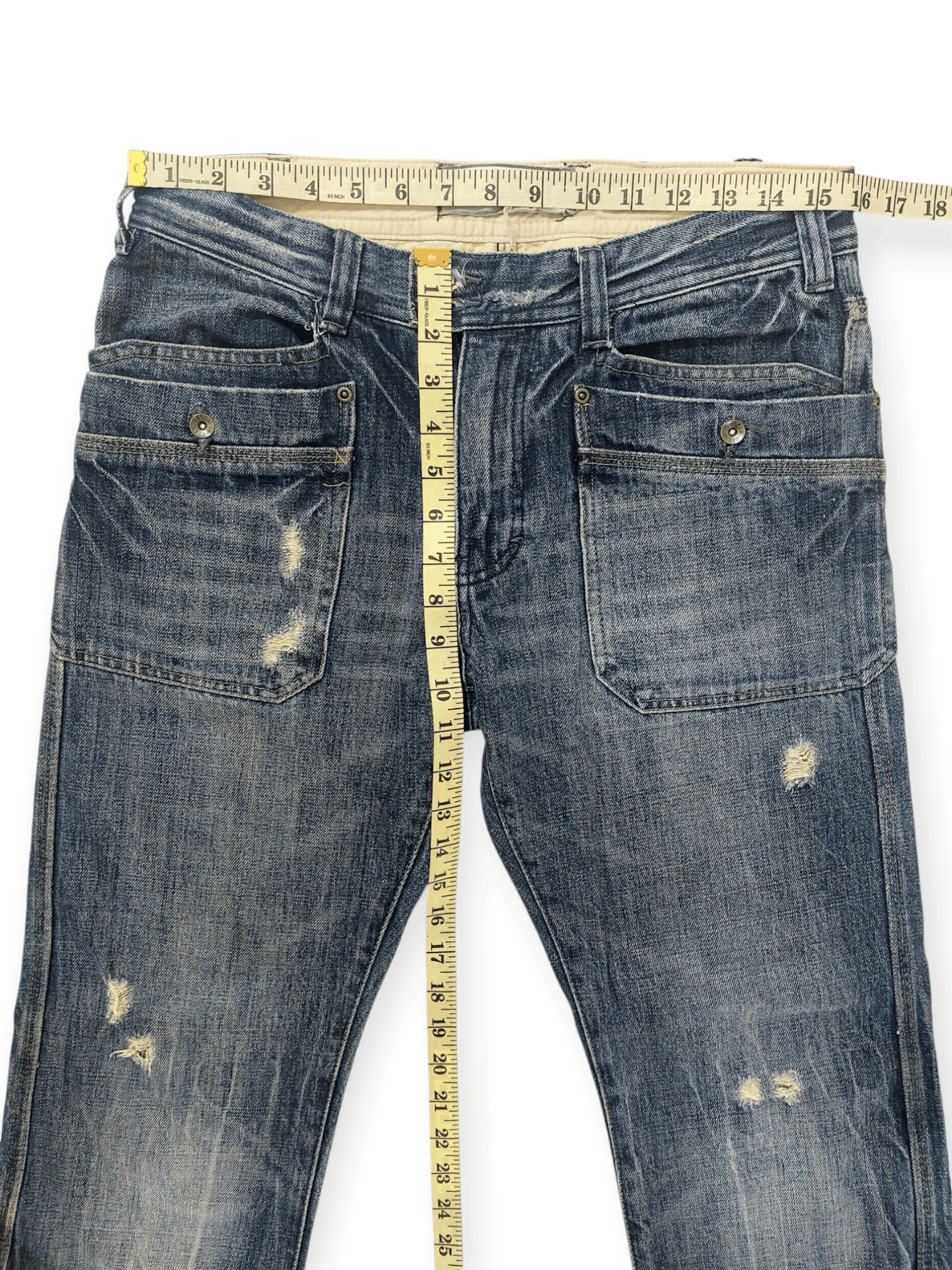 Designer Flare Big Pocket Baggy Denim Size US 30 / EU 46 - 17 Thumbnail