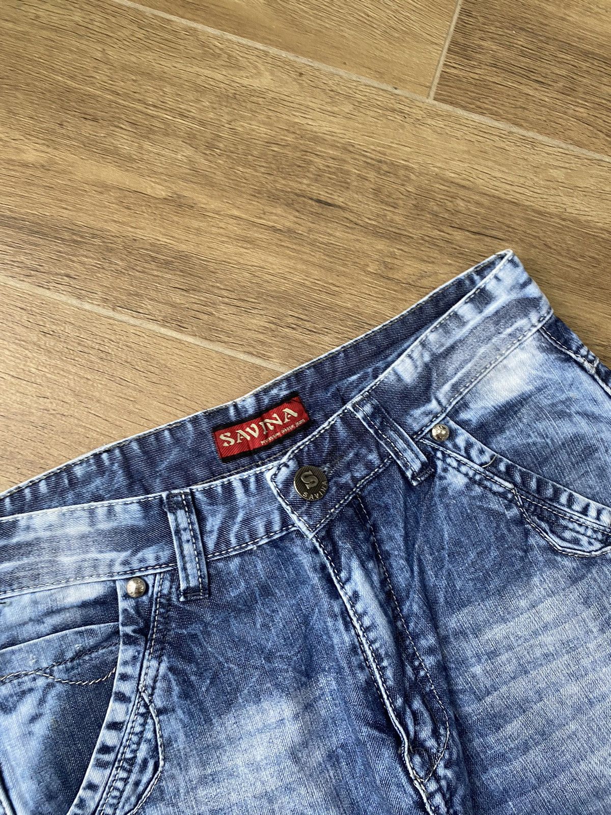Vintage Vintage Avant Garde Jeans Washed Faded Jaoanese Y2K Wide Size US 30 / EU 46 - 8 Thumbnail