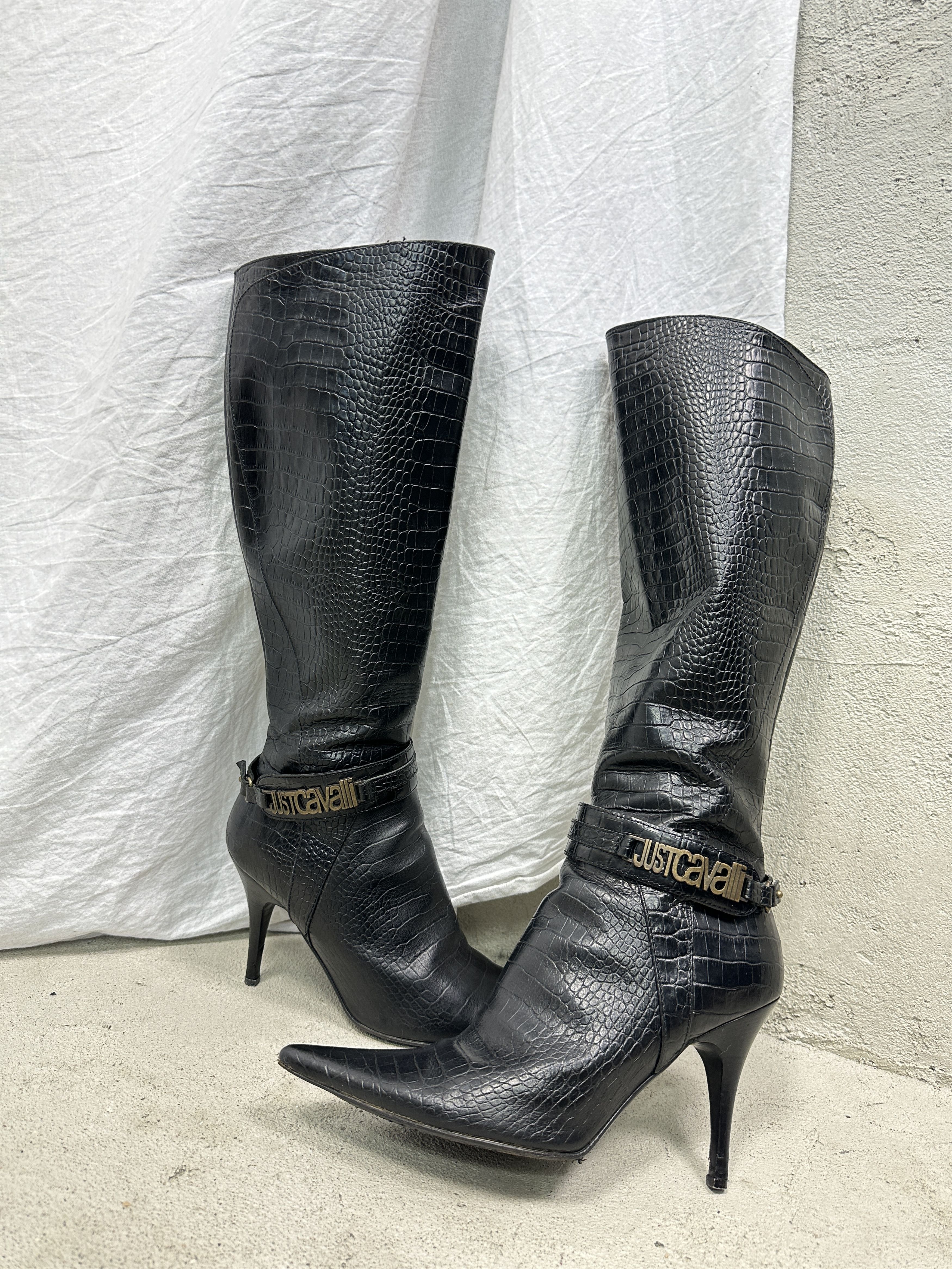 Roberto Cavalli Vintage Avant Garde Opium Roberto Cavalli Boots Y2K Size US 10 / IT 40 - 1 Thumbnail