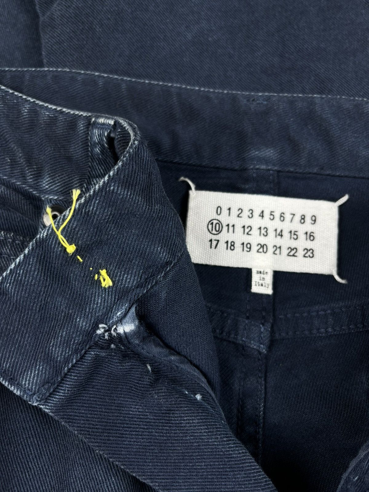 Maison Margiela AW15 Maison Margiela Line 10 Stitched Navy Blue Slim Jeans Size US 30 / EU 46 - 6 Thumbnail