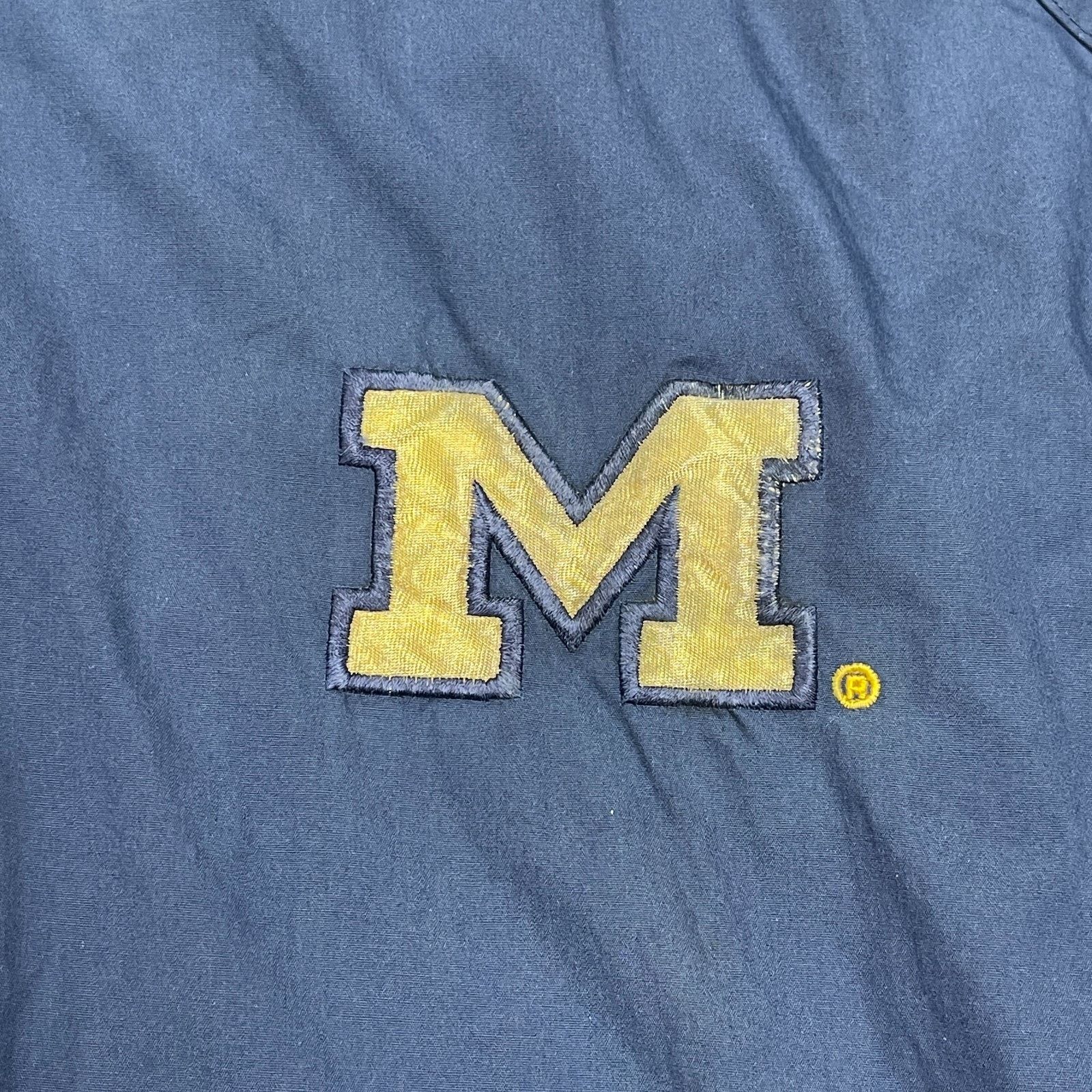 Pro Player vintage 1990s Pro Player Michigan Wolverines Blue Jacket Size US XXL / EU 58 / 5 - 4 Thumbnail