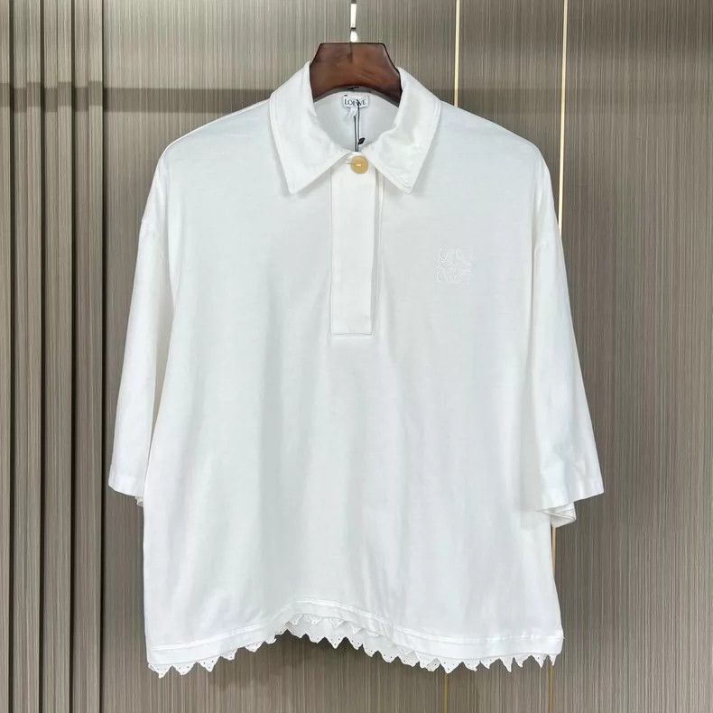 Loewe Loewe Embroidered Logo Short Sleeve Polo - dmc Size US XS / EU 42 / 0 - 1 Thumbnail