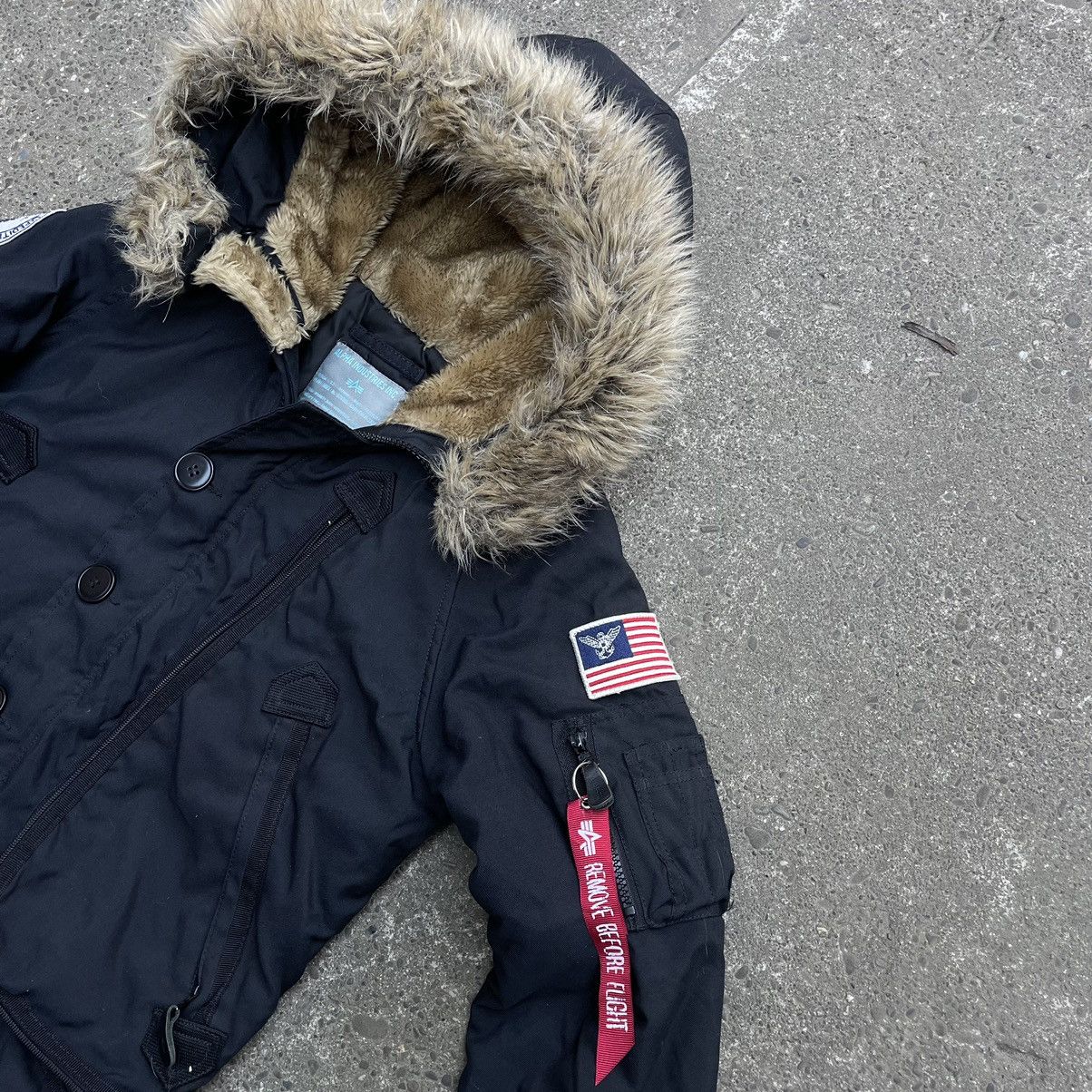 Alpha Industries × If Six Was Nine Vintage Alpha Industries Faux Fur Hood Bomber Jacket Alaska Size US M / EU 48-50 / 2 - 12 Thumbnail