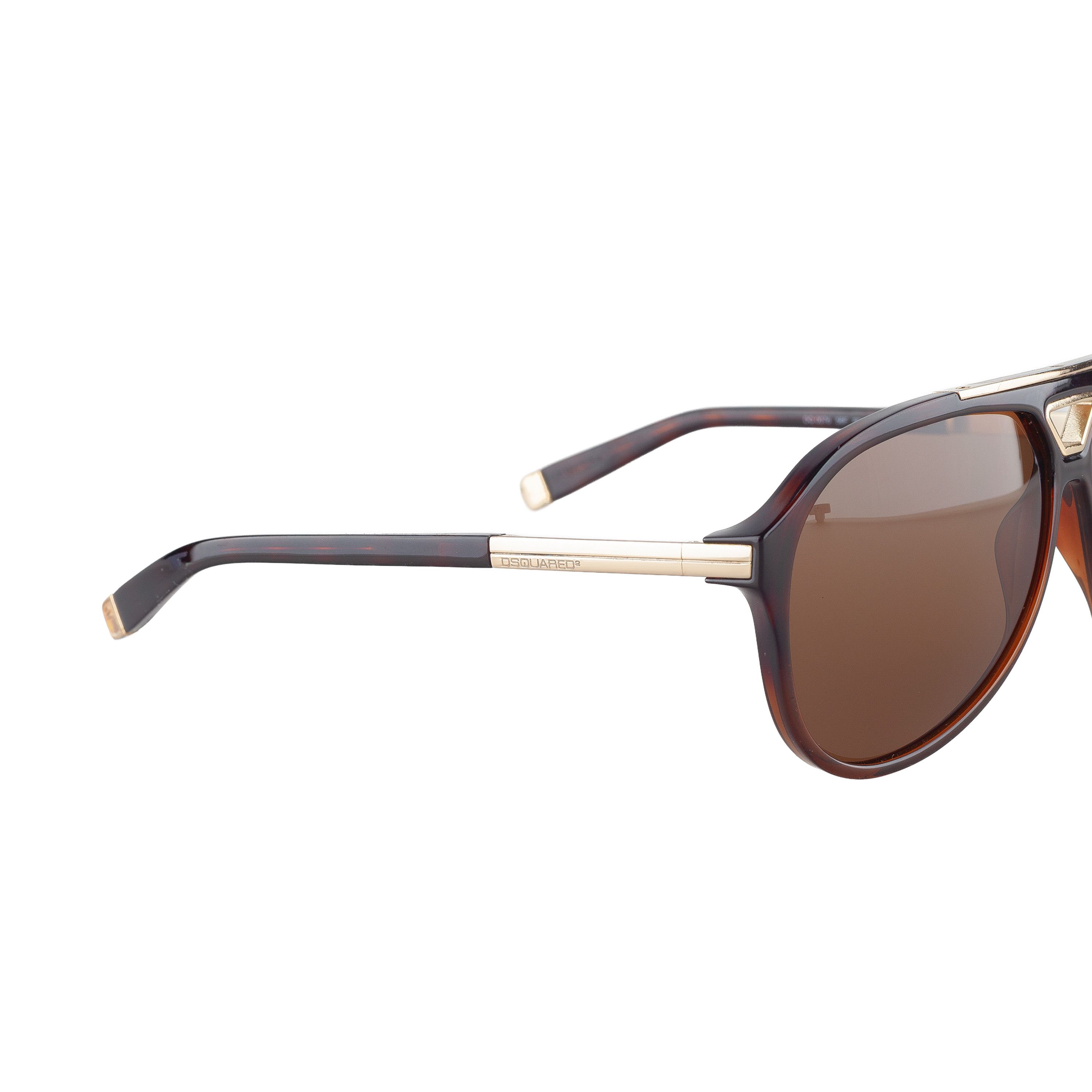 Dsquared2 DSQUARED2 DQ0076 56F Aviator Brown Sunglasses Size ONE SIZE - 6 Thumbnail