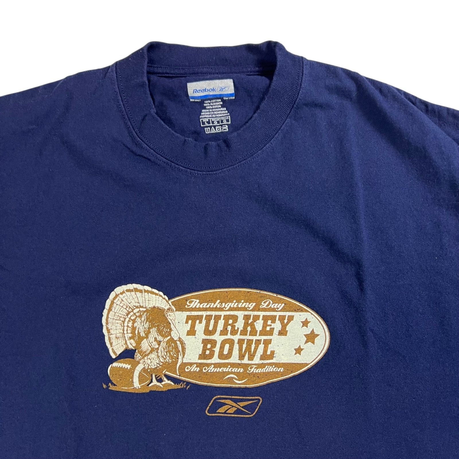 NFL × Reebok × Vintage Vintage Y2K NFL Thanksgiving Day Turkey Bowl tee (L) Size US L / EU 52-54 / 3 - 4 Thumbnail