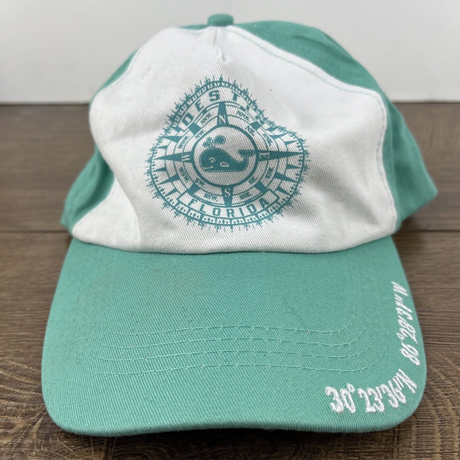 Other Destin Florida Teal Hat Adjustable Adult Size Hat Cap Size ONE SIZE - 3 Thumbnail
