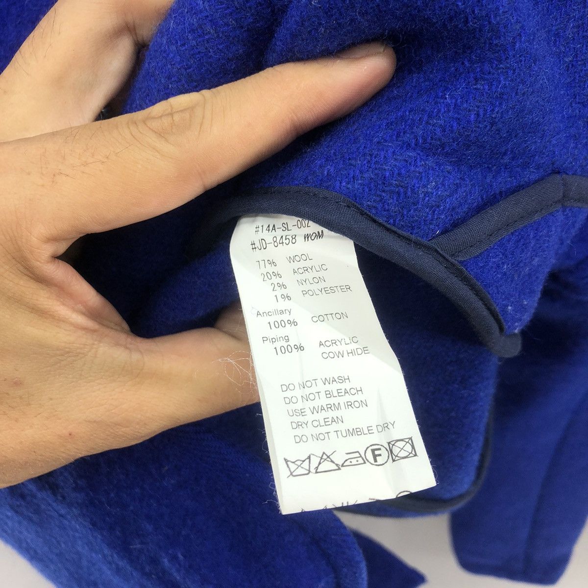 Danton Vintage Danton Vetements De Travail Wool Jacket Size XS / US 0-2 / IT 36-38 - 15 Thumbnail