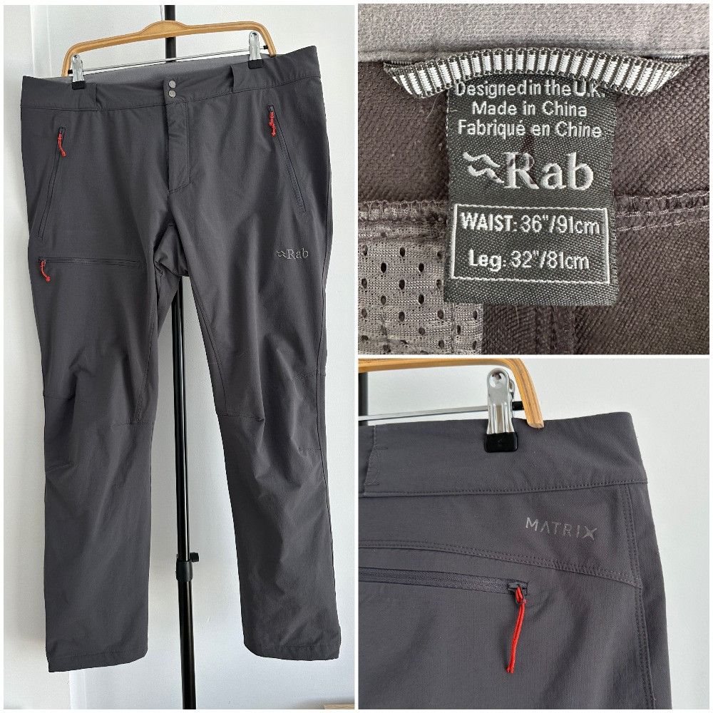 Rab RAB Incline AS Softshell Pants Matrix gray outdoor trousers Size US 36 / EU 52 - 1 Thumbnail