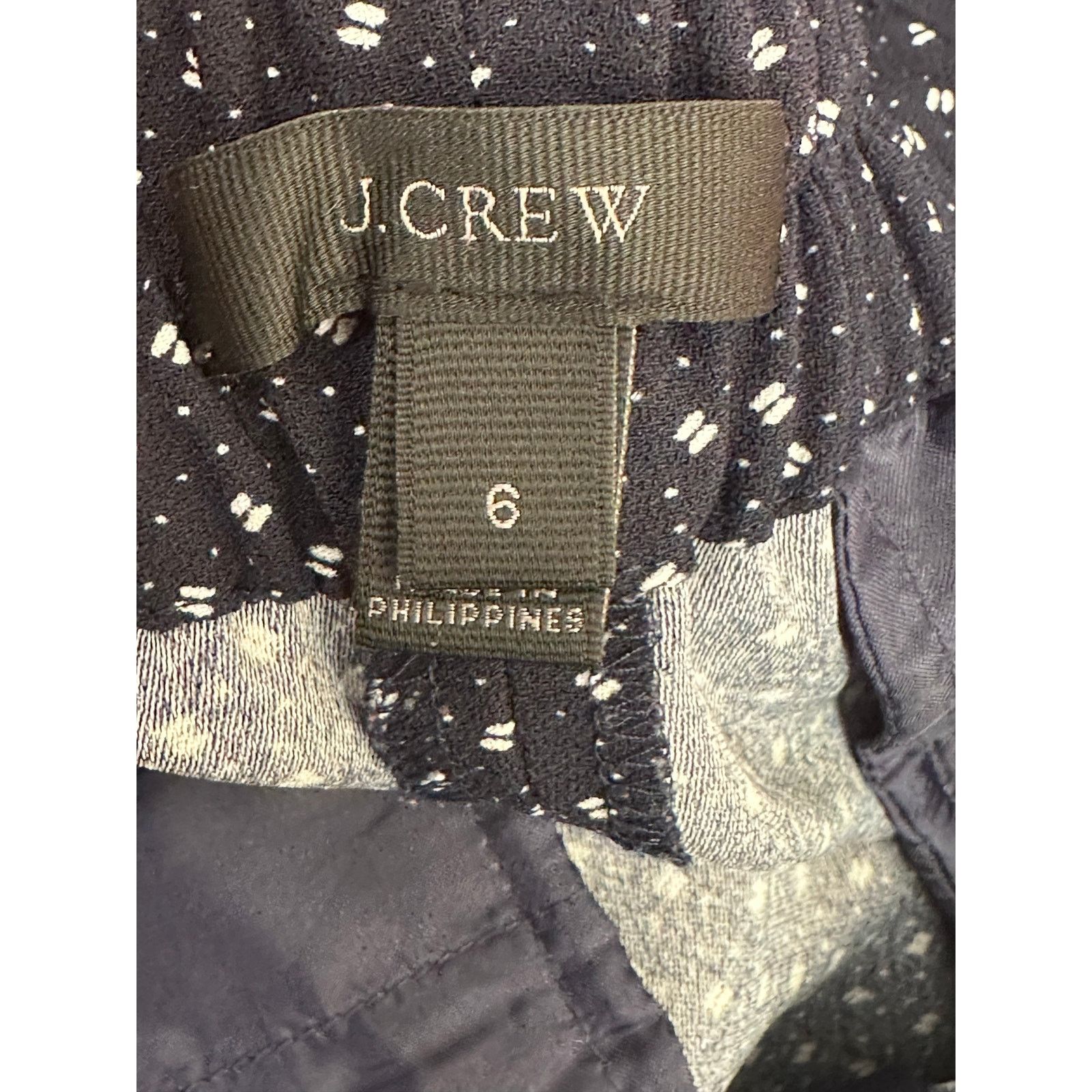 J.Crew J. Crew blue white elastic waist dress pants size 6 Size 28" / US 6 / IT 42 - 3 Thumbnail