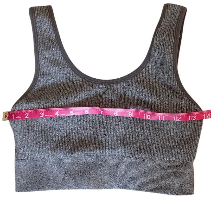 Designer Aerie Seamless Heather Square Nec Bralette Ribbed XL Size ONE SIZE - 2 Thumbnail