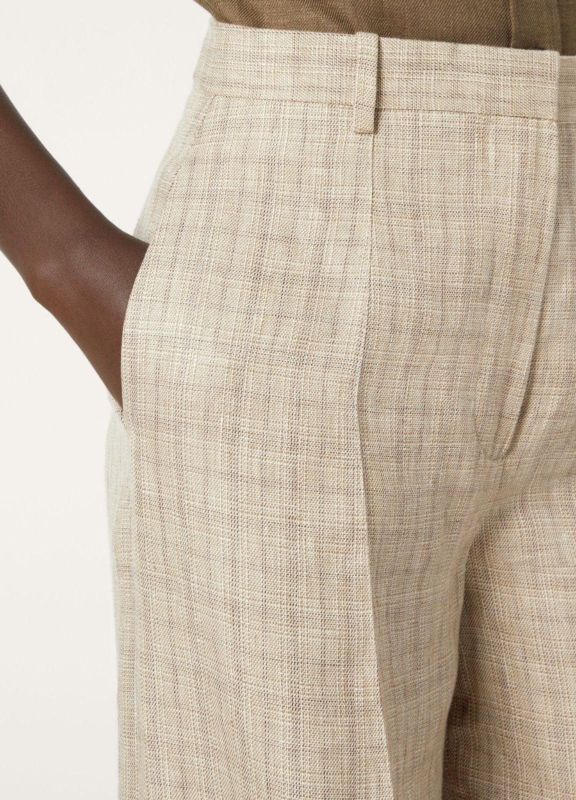 Loro Piana o1srvl11e0526 FAP0476 Dan Pant in Beige Size 26" / US 2 / IT 38 - 5 Thumbnail