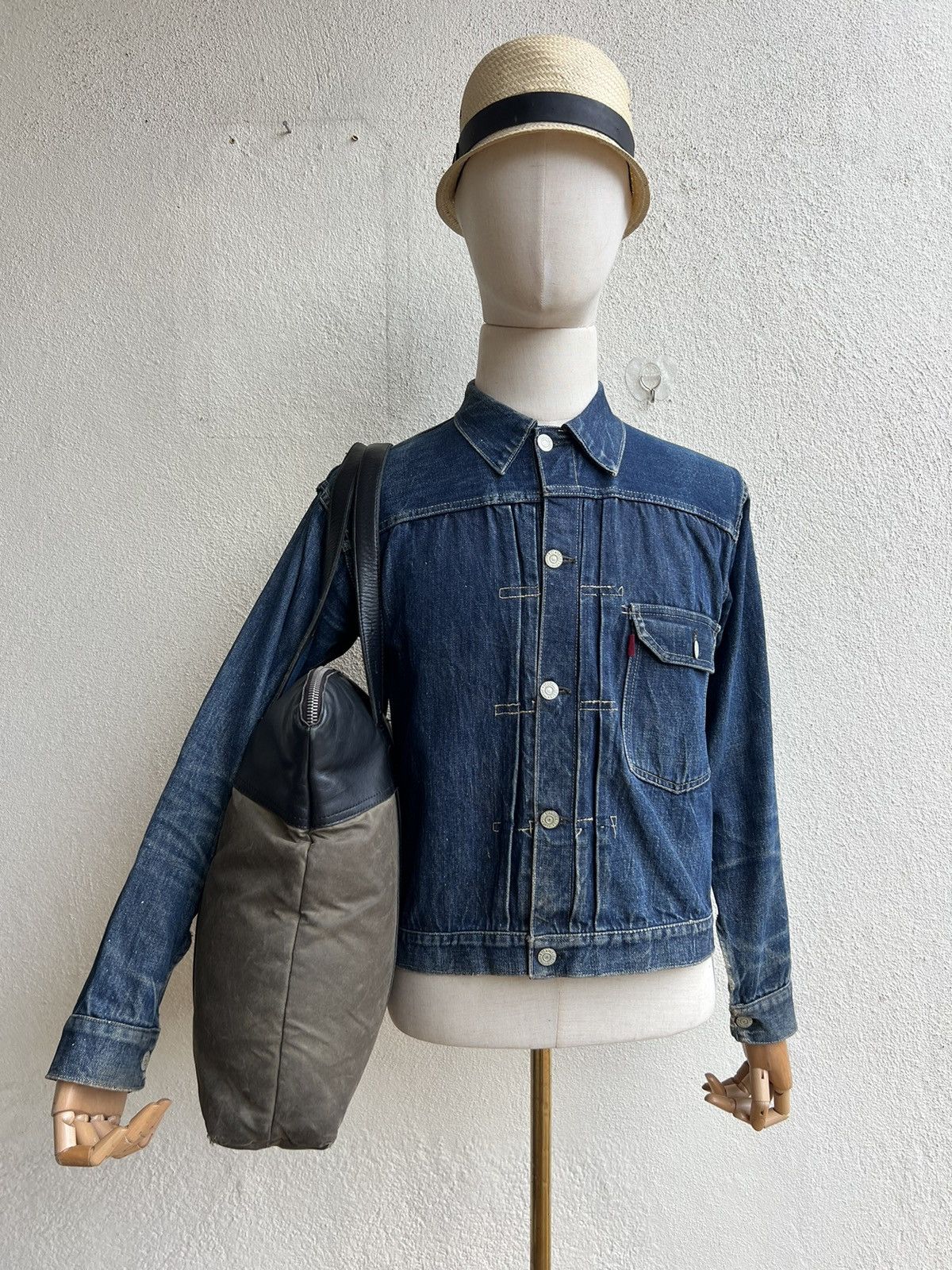 Billykirk Vintage Billykirk Handmade Distress Waxed Canvas Leather Bag Size ONE SIZE - 25 Thumbnail