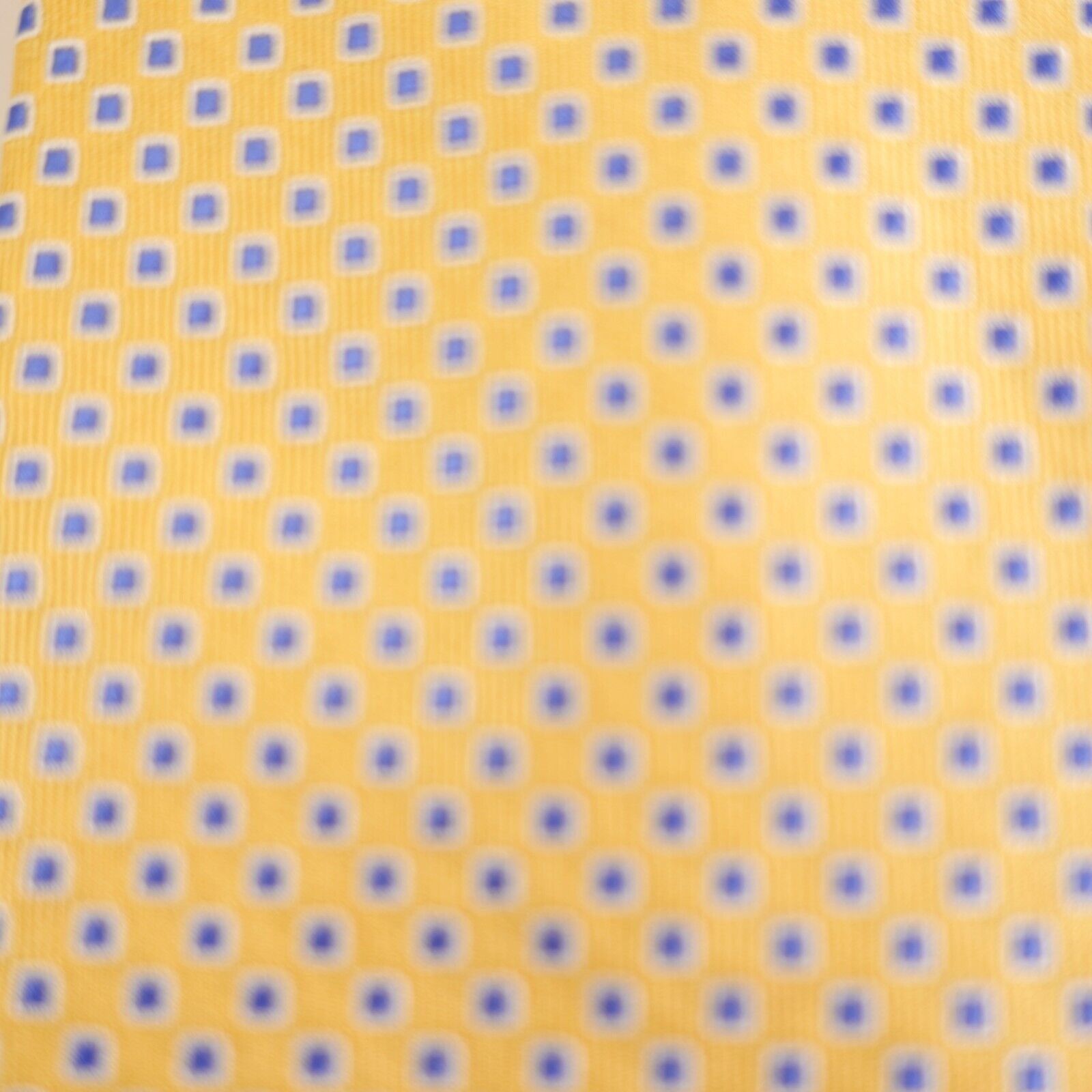 Chaps Chaps Yellow Blue Geometric Woven Silk Tie Size ONE SIZE - 2 Thumbnail