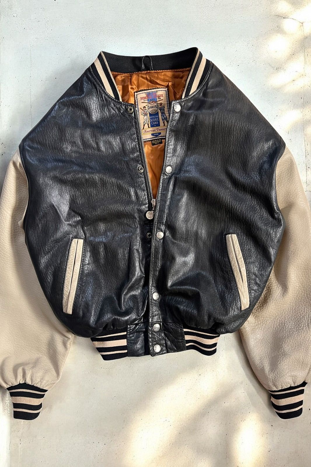 Genuine Leather × Vintage Dakota Vintage 90’s leather bomber jacket usa Size US L / EU 52-54 / 3 - 2 Thumbnail