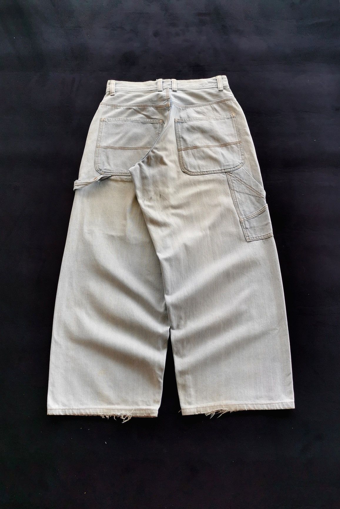 Big John Baggy Carpenter Distressed Big John Jeans Size US 28 / EU 44 - 6 Thumbnail
