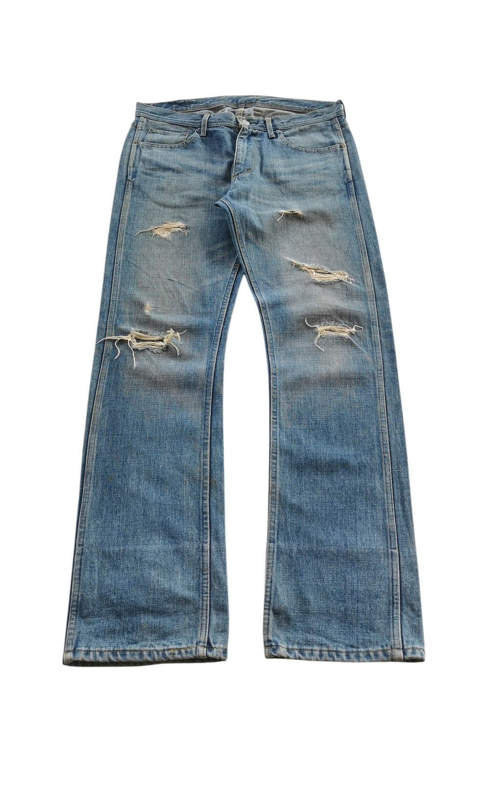 monkey time Monkey Time UnitedArrow Distressed Japan Jeans VIBES Kapital Size US 33 - 7 Thumbnail