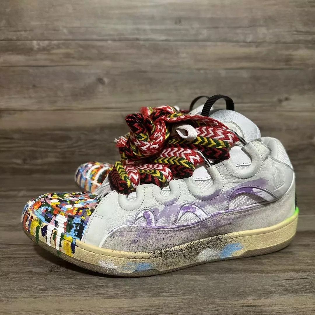 Lanvin Lanvin Curb Color Graffiti Sneakers 44 Size US 11 / EU 44 - 1 Thumbnail