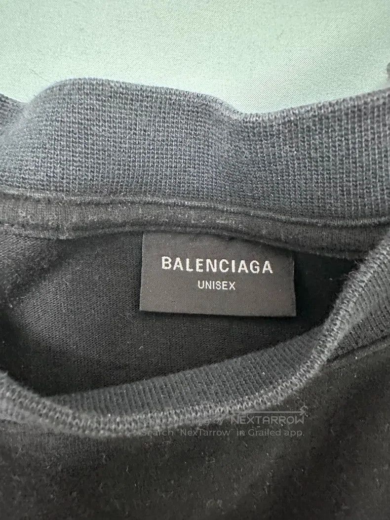 Balenciaga Balenciaga Letter building printing T-shirt with round nec Size L / US 10 / IT 46 - 4 Thumbnail